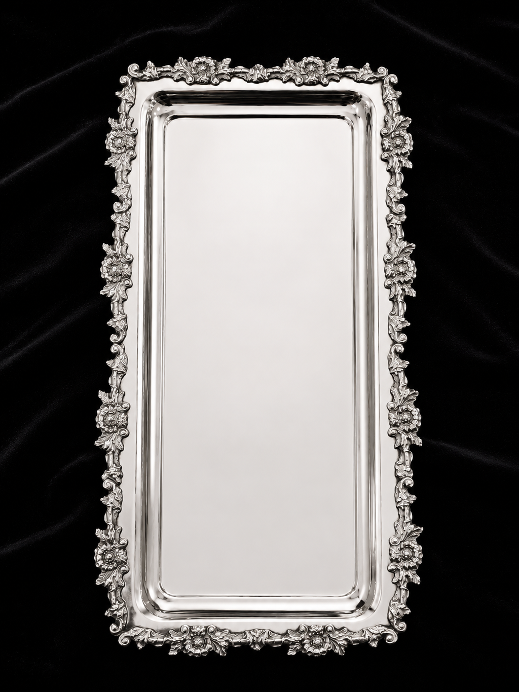 French Floral rectangular trays