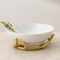 Gold Tree Salad bowl