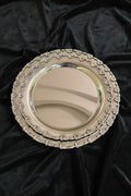floral rounded tray