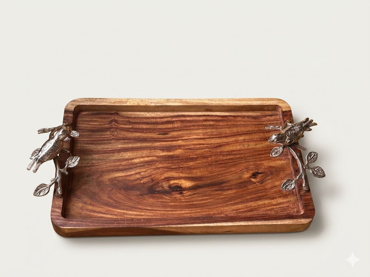 Wood Bird Tray