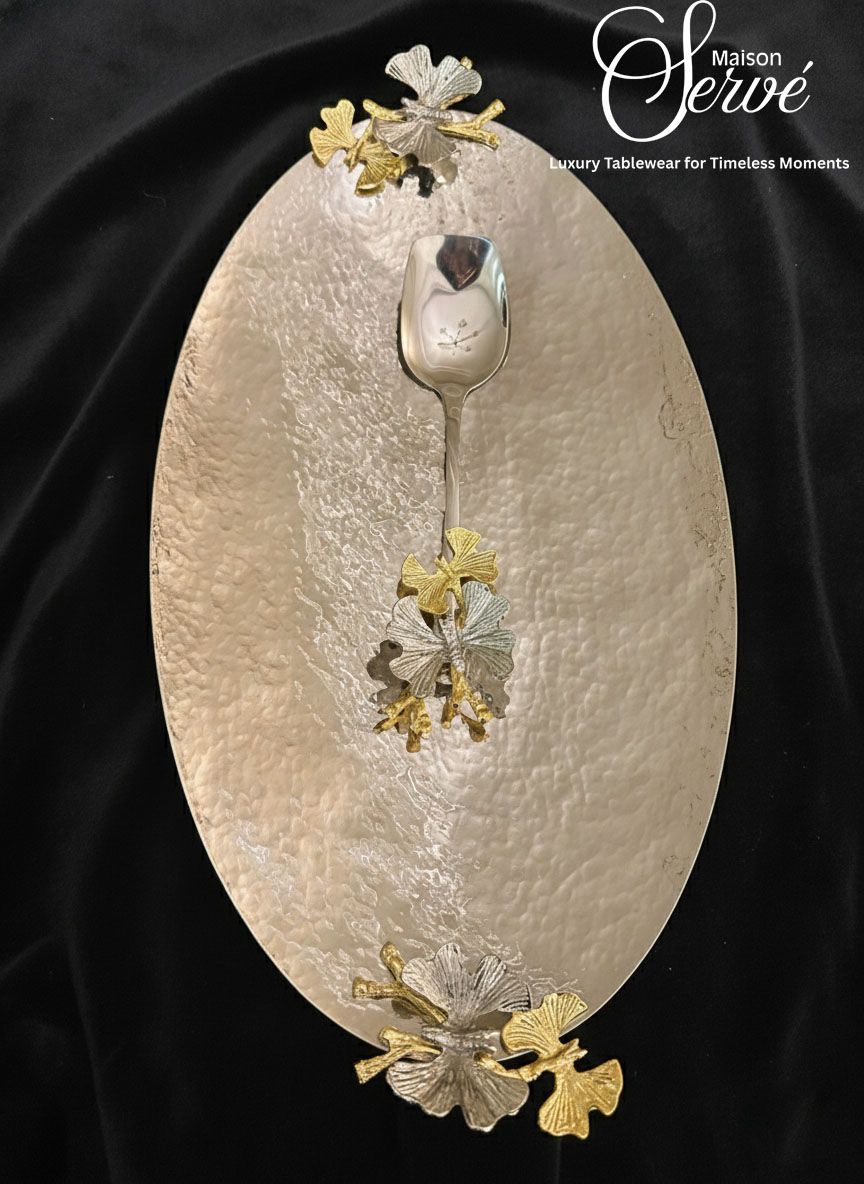 Butterfly oval platter