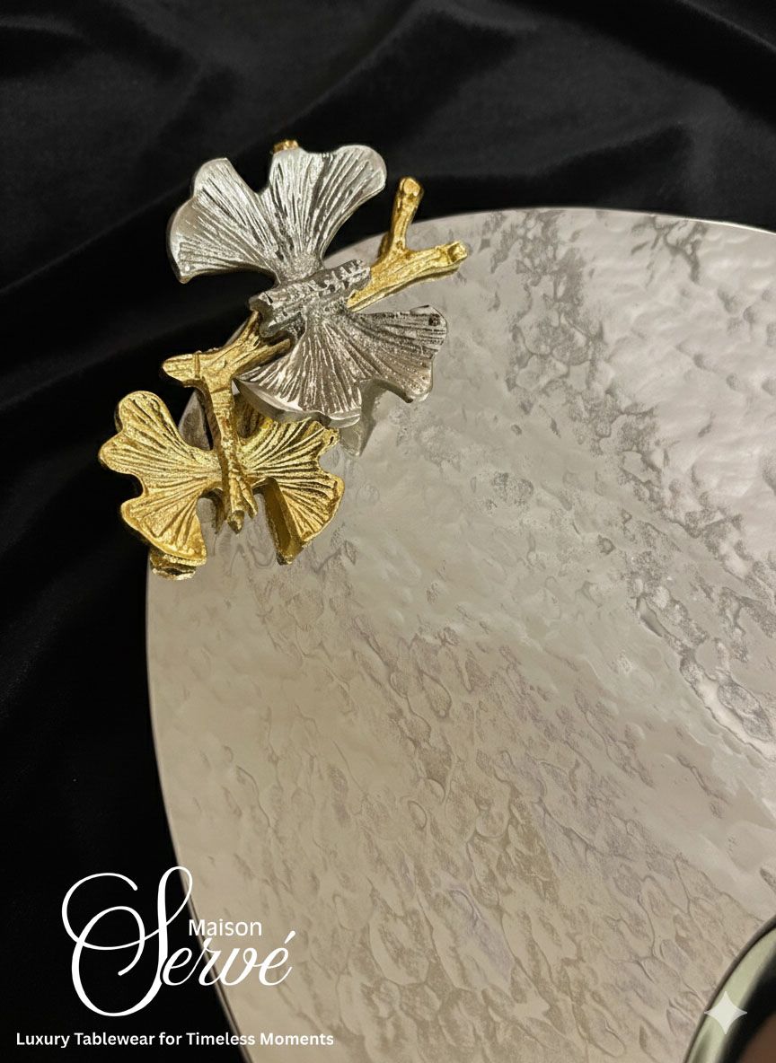 Butterfly oval platter