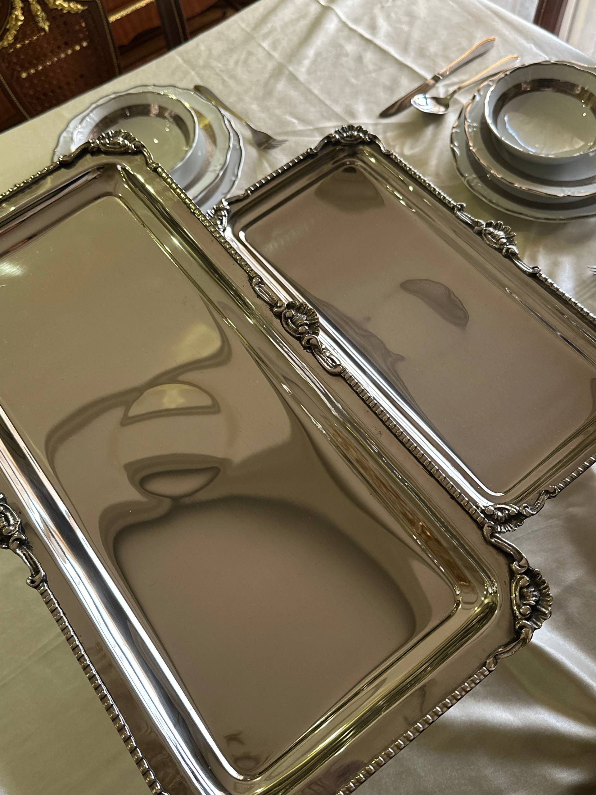 High Stand rectangular trays